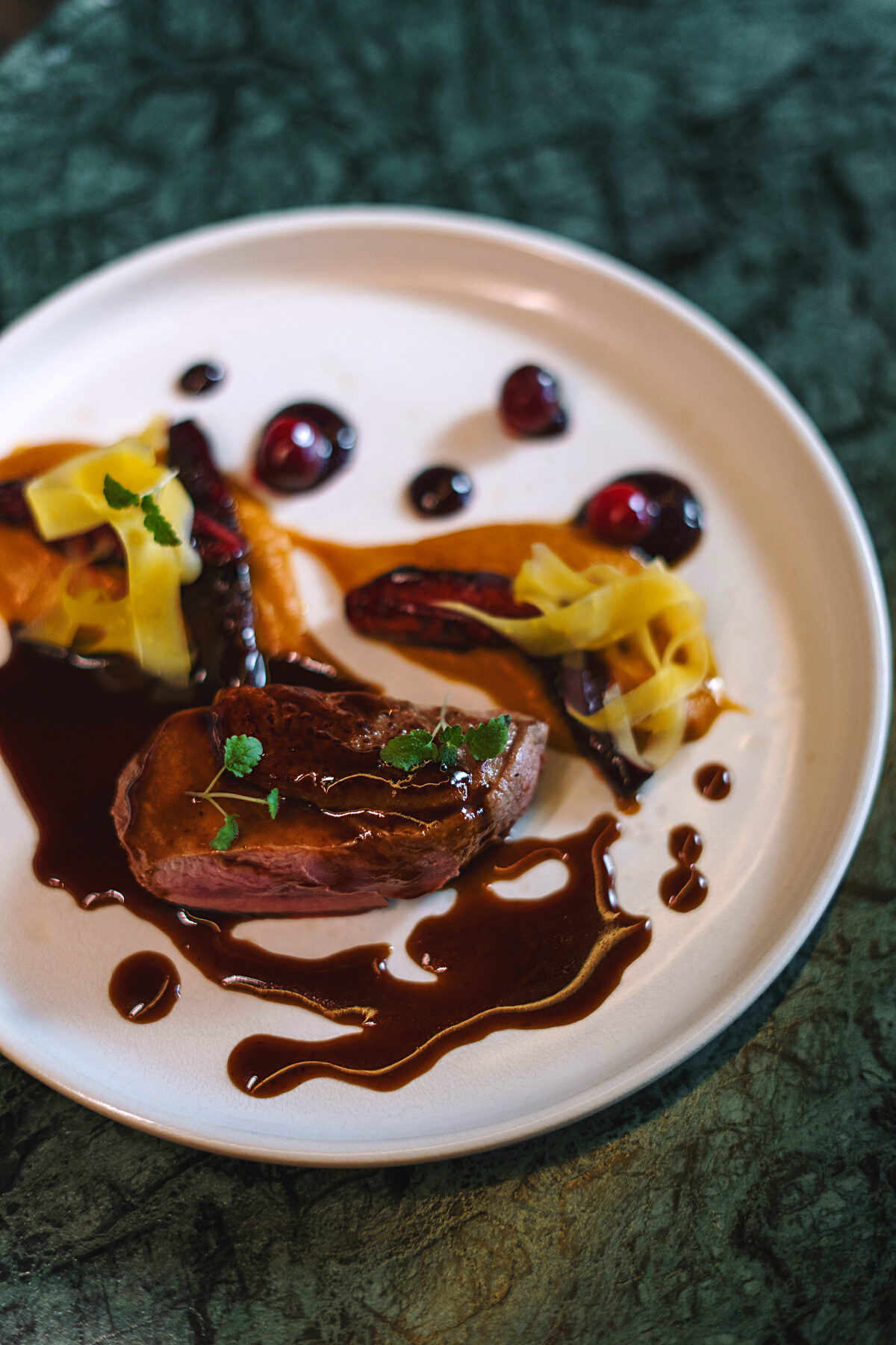 Cooked Food on White Ceramic Plate